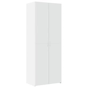 vidaXL Highboard hvit 70x42,5x185 cm konstruert tre