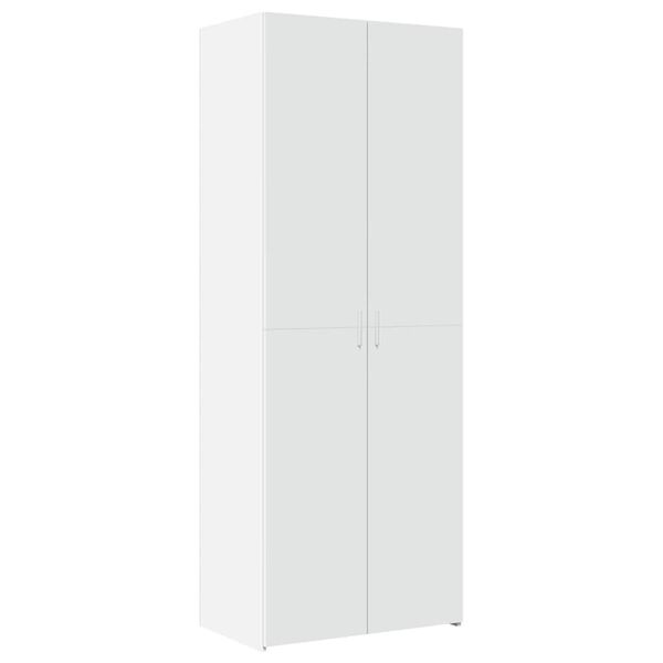 vidaXL Highboard hvit 70x42,5x185 cm konstruert tre
