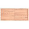 vidaXL Vegghylle lysebrun 140x60x(2-4) cm behandlet heltre eik