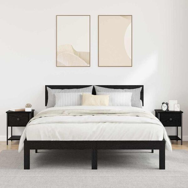 vidaXL Nattbordskap 2 pcs Gammelt tre 35 x 35 x 20 cm Konstruert tre