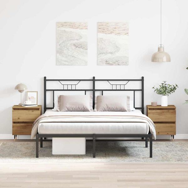 vidaXL Nattbordskap 2 pcs Artisan Eik 40 x 35 x 50 cm Konstruert tre