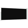 vidaXL Uttrekkbar sidemarkise 120 x 300 cm svart