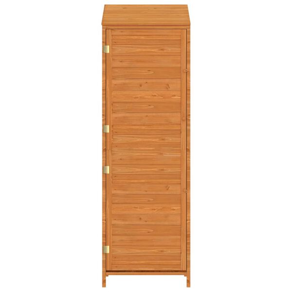 vidaXL Hageskur brun 55x52x174,5 cm heltre gran