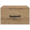 vidaXL Nattbordskap Kunstnerisk Eik 35 x 35 x 20 cm Konstruert tre
