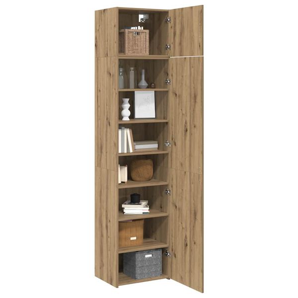 vidaXL Serviesskap 3 pcs Artisan Eik