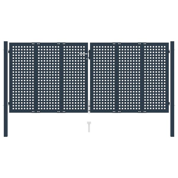 vidaXL Hageport antrasitt 306x175 cm st&aring;l