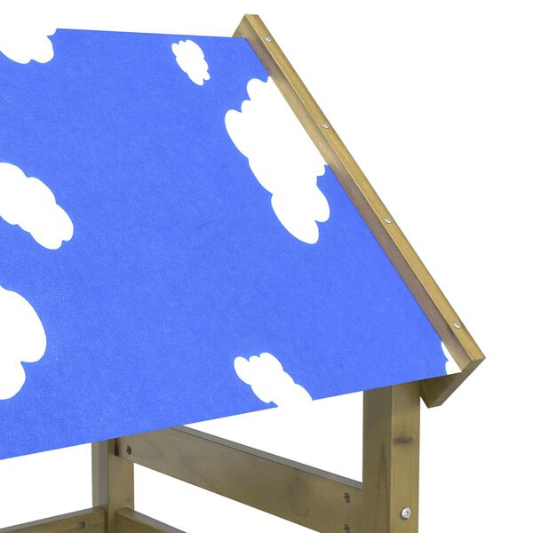 vidaXL Leket&aring;rn Brun 52,5 x 110,5 x 215 cm Massiv impregnert tre