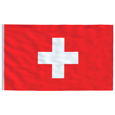 vidaXL Sveitsisk flagg 90x150 cm