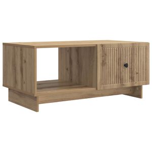 vidaXL Kaffebord Artisan eik 90 x 50 x 40 cm Konstruert tre