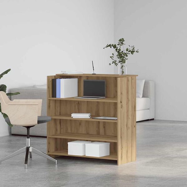 vidaXL Resepsjonspult artisan eik 100x50x103,5 cm konstruert tre