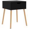 vidaXL Nattbord h&oslash;yglans svart 40x40x56 cm konstruert tre