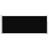 vidaXL Uttrekkbar sidemarkise 120 x 300 cm svart