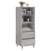 vidaXL Highboard grå sonoma 40x36x110 cm konstruert tre