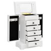 vidaXL Smykkeskrin med speil MDF 25x13,5x34 cm