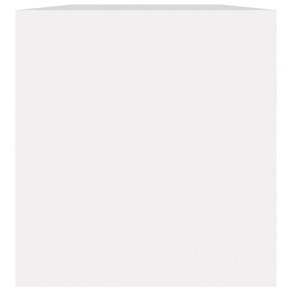 vidaXL Oppbevaringsboks LP hvit 71x34x36 cm konstruert tre