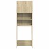 vidaXL Vaskemaskinskap sonoma eik 64x25,5x190 cm sponplate