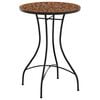 vidaXL Bistrobord med mosaikk terrakotta &Oslash;50x70 cm keramikk