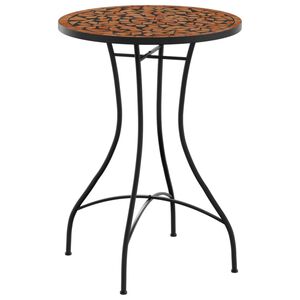 vidaXL Bistrobord med mosaikk terrakotta &Oslash;50x70 cm keramikk