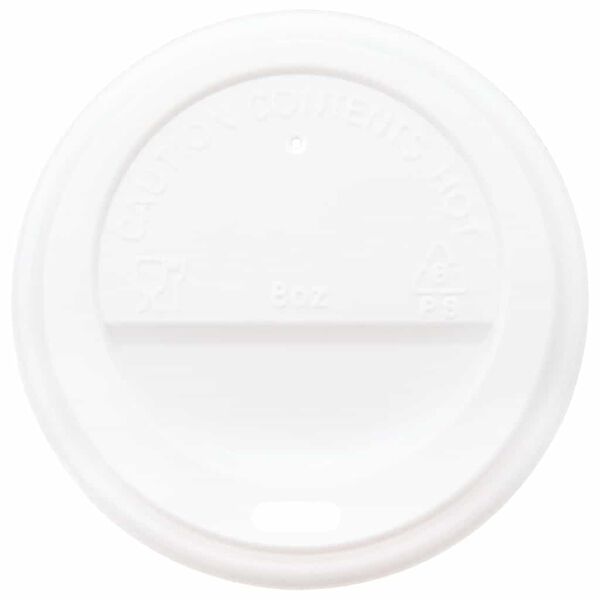 vidaXL Papir kaffekopper med lokk 1000 stk 8oz 240 ml