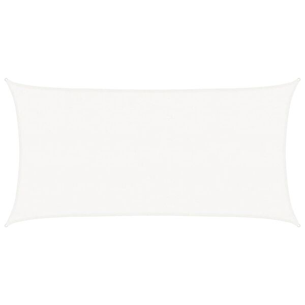 vidaXL Solseil 160 g/m&sup2; hvit 2,5x4,5 m HDPE