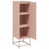 vidaXL Highboard rosa 36x39x123 cm stål