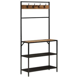 vidaXL Stumtjener 90x35x180 cm heltre mango og jern