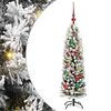 vidaXL Kunstig juletre med 150 LED gr&oslash;nn 120 cm PVC og st&aring;l og plast