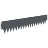 vidaXL Gjerdekant 20 pcs 103 x 20 cm metall Antrasitt