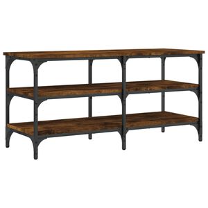 vidaXL Skobenk r&oslash;kt eik 100x38,5x49 cm konstruert tre