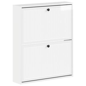 vidaXL Vegghengt skoskap EDE 71 x 17 x 86 cm Konstruert tre