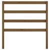 vidaXL Sengegavl honningbrun 96x4x100 cm heltre furu