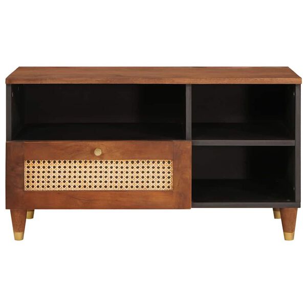 vidaXL Medieoppbevaringsskap og -hyller Brun 80 x 33.5 x 46 cm