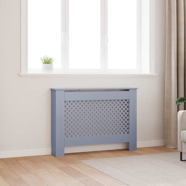 vidaXL Radiatordeksel antrasitt 112x19x81,5 cm MDF