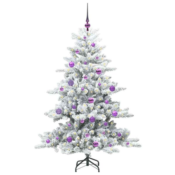 vidaXL Kunstig sammensatt juletre med 150 LED med stativ 150 cm PVC