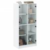 vidaXL Highboard med dører hvit 68x37x142 cm konstruert tre