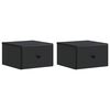 vidaXL Vegghengt Nattbord 2 stk. Svart 34,5 x 33 x 20 cm