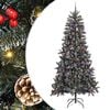 vidaXL Kunstig juletre gr&oslash;nn 240 cm PVC og plast og st&aring;l
