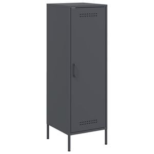 vidaXL Highboard antrasitt 36x39x113 cm st&aring;l
