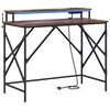 vidaXL Skrivebord R&oslash;kt eik 100 x 50 x 86,5 cm Konstruert tre