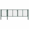 vidaXL Hageport st&aring;l 400x100 cm gr&oslash;nn