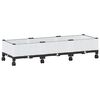 vidaXL Hagekrukke med hjul Hvit 120 x 40 x 33 cm PP