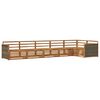 vidaXL Utend&oslash;rs sofa-sett 6 pcs Naturlig Solid akasietre