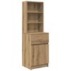 vidaXL Nattbord artisan eik 39x35x125 cm konstruert tre
