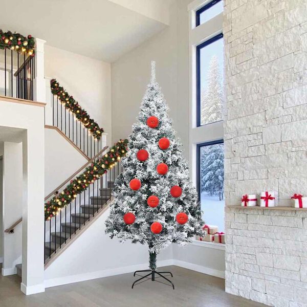 vidaXL Julekule Sett 4 pcs Rød Plast