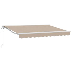 vidaXL Elektrisk Utrekkbar Markise Beige 3,5 x 2,5 m