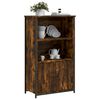 vidaXL Highboard r&oslash;kt eik 62x32x103,5 cm konstruert tre