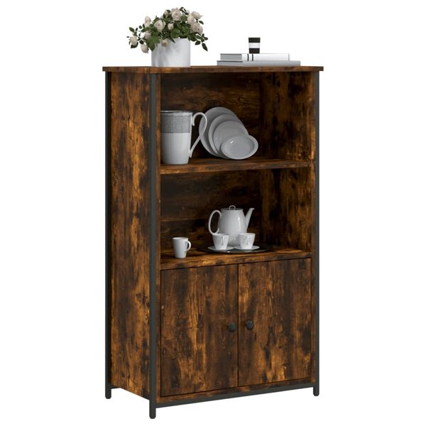 vidaXL Highboard r&oslash;kt eik 62x32x103,5 cm konstruert tre
