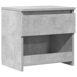 vidaXL Nattbord betonggr&aring; 40x30x39 cm konstruert tre