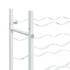 vidaXL Vinstativ for 96 flasker metall hvit