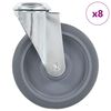 vidaXL Svinghjul med bolthull 8 stk 125 mm